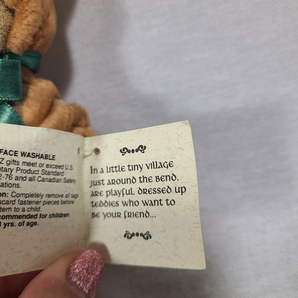 Wee Bear Village Reindeer Bear plush w/Tag Ganz 6" Sleighter with tags - Picture 4 of 7
